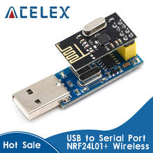 New CH340T USB to Serial Port Adapter Board + 2.4G NRF24L01+ Wireless Module For Arduino 2024 - buy cheap