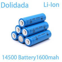 Original 14500 Battery 100% original 14500 Battery 3.7V 1600mAh lithium Batteries Li-ion rechargeable batteries 2024 - buy cheap