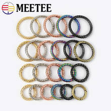 5/10Pcs Meetee 20/25/32/38mm Openable O Ring Buckles Metal Strap Leather Belt Webbing Spring Chain Buckle Clasp DIY Accessories 2024 - buy cheap