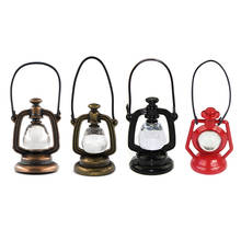 1/12 Dollhouse Miniature Oil Lamp Mini Kerosene Lantern Model Toy for ob11 bjd Blythe Doll House accessories Decoration 2024 - buy cheap