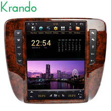 Вертикальная Автомагнитола Krando, автомагнитола в стиле Теслы, Android 8,1, 4 + 32 ГБ, 12,1 дюйма, для GMC Yukon 2007-2012, dvd-плеер, gps, мультимедиа, Wi-Fi, bt 2024 - купить недорого