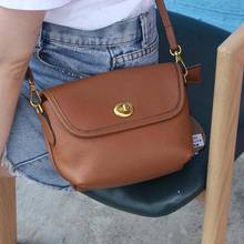 Promotion Simple Genuine Leather Shoulder Bag Small Fashion Designer Women's Phone Purse Handbag Phone Crossbody Messenger Bag 2024 - buy cheap
