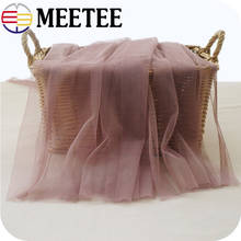 2Meters Meetee 150cm Width Soft Encryption Mesh Lace Fabric DIY Craft Wedding Dress Costume Skirt Fabrics Sewing Accessories 2024 - buy cheap
