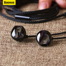 Baseus 6D стерео наушники-вкладыши Наушники проводное управление Бас Звук Наушники для 3,5 мм наушники 2024 - купить недорого