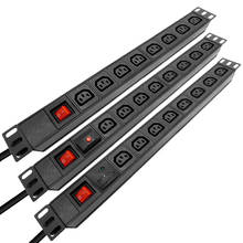 19 Inch PDU Power Strip 8 Ways IEC C13 Socket Surge/Overload Protection 16A 4000W Power Distribution Unit Aluminum Alloy Shell 2024 - buy cheap