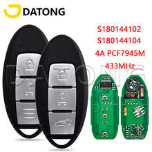 Datong World Car Remote Key For Nisan Qashqai X-trail 2014 2015 2016 2017 4A PCF7945M 433MHz S180144102 S180144104 Keyless Card 2024 - buy cheap