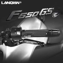 For BMW F650GS Motorcycle Accessories Aluminum Brake Clutch Levers Handlebar Hand Grips Ends F 650 GS 2000-2012 2009 2010 2011 2024 - buy cheap