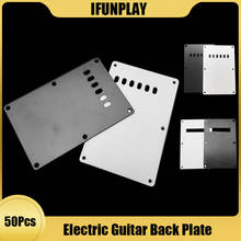 50pcs PVC 6 Hole Electric Guitar Pickguard Cavity Cover Backplate Back Plate for ST Style Electric Guitar  Replacement 2024 - buy cheap