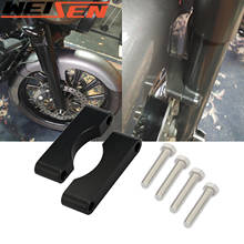 Black 21" 23" 26" Front Fender Spacer Brackets Kit 1" Wide For Harley 1997-2013 Touring FLT FLHT FLHR FLHX FLTR H-D FL Trike 2024 - buy cheap