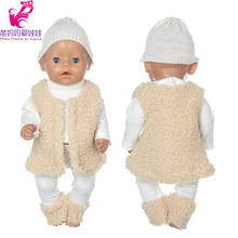 Baby Doll Coat Clothes Winter Vest for 18 Inch Girl Doll Jackets Toys Doll Outfit 2024 - buy cheap