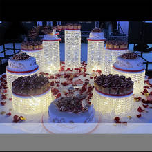 3 шт-6 шт высокое качество кристально прозрачный акриловый торт стенд романтическое свадебное украшение 2024 - купить недорого