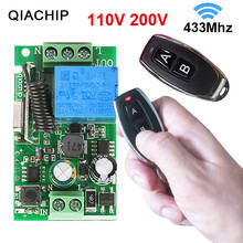 QIACHIP 433Mhz Wireless Remote Control Switch 1CH AC 110V 220V RF 433 Mhz Remote Controls Relay Receiver Module 2024 - buy cheap