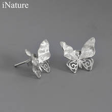 INATURE 925 Sterling Silver Fashion Cute Butterfly Stud Earrings for Women Party Jewelry Accessory 2024 - buy cheap