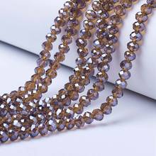 Pandahall DIY Electroplate Glass Beads Strands Faceted Rondelle Loose Beads for Jewelry Making Bracelet Handmade Findings 6x5mm 2024 - buy cheap