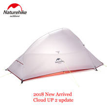 Палатка Naturehike туристическая на 2 человек, нейлон 20D, силикон, облако, Ультралегкая, с ковриком, для пешего туризма и поездок 2024 - купить недорого