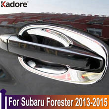For Subaru Forester 2013 2014 2015 Chrome Trim Side Door Handle Bowl Cover Car Sticker Styling Exterior Accessories 2024 - buy cheap