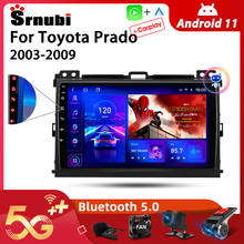 Reproductor Multimedia con pantalla táctil y GPS para Toyota Prado, Radio de 2 Din con Android 10, reproductor de vídeo, RDS, 4G, Wifi, altavoz, DVD, MP5, para Toyota Prado 2003-2009 2024 - compra barato