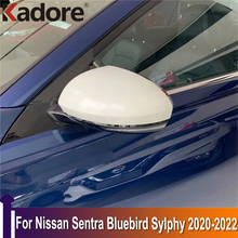 Side Door Rearview Mirror Cover For Nissan Sentra Bluebird Sylphy 2020 2021 2022 Chrome Trim Styling Sticker Car Accessories 2024 - buy cheap