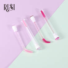 RISI 50pcs Reusable Eyebrow Brush Tube Disposable Mascara Wands For Eyelash Extension Replaceable Dust-proof Eye Lash Brushes 2024 - buy cheap