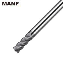 MANF U-shaped Groove 4 Flute End Mill HRC58 4mm 6mm 8mm 75L-150L Solid Carbide Endmills Tungsten Cobalt Alloy Milling Cutters 2024 - buy cheap