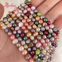 5-6mm Irregular Baroque Freshwater Pearl Beads Loose Natural Stone Beads For Bracelets Necklace DIY Gift Jewelry Making 14.5" 2024 - buy cheap