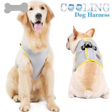 Chaleco de refrigeración para perros, chaqueta de malla transpirable lavable, arnés enfriador para perros, caminar al aire libre, mascotas, abrigo de golpe de calor, ropa de verano 2024 - compra barato