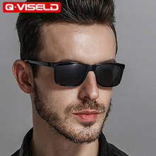 QVISELD Rectangle Polarized Sunglasses For Men 2022 Luxury Brand Designer Vintage Retro Mirror Driving Sun Glasses Square Oculos 2024 - buy cheap