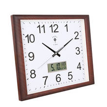 Square Digital Wall Clock LED Living Room Silent Clock Mechanism Watch Home Calendar Quartz Clocks Wall Montre Mural Gift FZ504 2024 - buy cheap