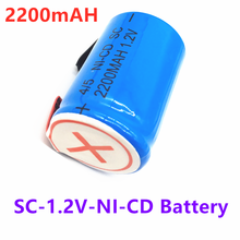 Batería recargable de Ni-Mh, pila azul con pestaña, SubC 2021, Sub C, 100% V, 4/5 mAh, 2 a 40 unidades, 1,2 Original, 2200 nuevo 2024 - compra barato