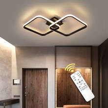 Светодиодный потолочный светильник для гостиной, кухни, офиса, магазина, бара, коридора, кафе, прихожей, лампа с креплением на потолок, черные светильники 2024 - купить недорого