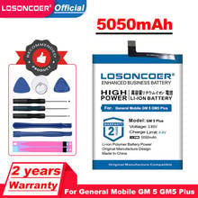 Losoncoer gm5 mais 5 mais bateria de 5050mah para gm móvel geral 5 gm5 mais 5 mais baterias do telefone móvel de android uma pilha 2024 - compre barato