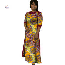 Vestidos largos estampados de Ankara para mujer, ropa Africana Bazin Riche, WY4484, novedad de 2019 2024 - compra barato