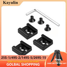 Kayulin 1/4 inch Hot Cold Shoe Mount for Flash Light DSLR Rig Blackmagic Cinema Camera Cage 2024 - buy cheap