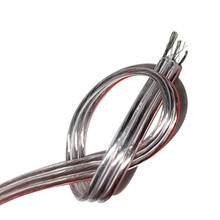 3pin transparent wire with Red edge Tinned copper 22AWG PVC insulated wire Electronic cable LED cable full color pixel light 2024 - buy cheap