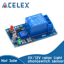 5 в 12 В выключатель света датчик переключатель LDR реле фоторезистора модуль обнаружения света светочувствительная сенсорная панель 2024 - купить недорого
