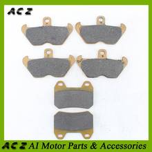 ACZ Motorcycle Replacement Brake Parts Front+Rear Brake Pads Set Disc Carbon Brake Pad For BMW K1200LT K1200 LT 2001-2009 2024 - buy cheap