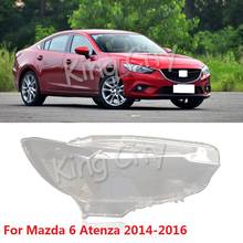 CAPQX для Mazda 6 Atenza 2014-2016 передний головной светильник, абажур, водонепроницаемый яркий головной светильник, абажур 2024 - купить недорого