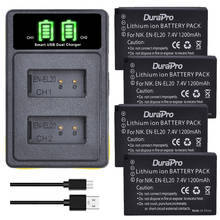 Durapro-Batería de cámara EN-EL20 EN EL20, cargador Dual USB LCD con tipo C para cámara Nikon 1 J1 J2 J3 S1 Coolpix A1 AW1, 1200mAh 2024 - compra barato