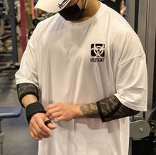 Мужская футболка, летняя рубашка с коротким рукавом, с графическим принтом, для бодибилдинга, тренажерного зала, мода футболка для тренировок, хип-хоп 2024 - купить недорого