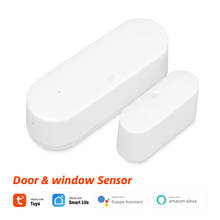 Tuya Smart WIFI Door Window Sensor Alarm Magnetic Detector House Security Intelligent Automation Work With Alexa Google Home 2024 - buy cheap