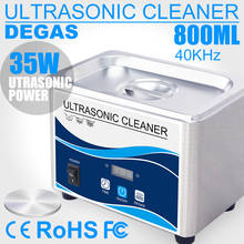 Limpiador ultrasónico de acero inoxidable, máquina de lavado para baño, gafas, joyería, reloj, dentadura, Mini tanque de limpieza por onda de ultrasonido, UE, EE. UU. 2024 - compra barato