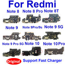 Зарядное устройство, плата с разъемом USB для Xiaomi Redmi Note 7 8 8T 9S 9 Pro, плата для зарядки USB-порта, гибкий ленточный кабель, ремонт, запасные части 2024 - купить недорого