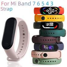 Strap for Mi Band 7 6 5 4 3 Bracelet Xiaomi Mi Band 5 4 Strap Silicone Sport Watchband for Wristband 7 6 3 Replacement Wristband 2024 - buy cheap