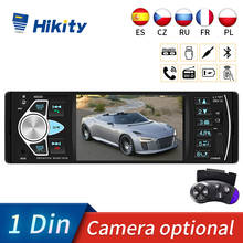 Hikity-autorradio 4022D para coche, 1 Din, 4,1 ", Audio estéreo, USB, reproductor de Audio FM, Radio universal, Bluetooth, soporte para cámara 2024 - compra barato
