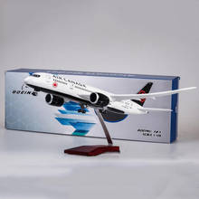 43cm 1/130 Scale Canada Airlines Boeing 787 B787 Airplane Plane Model Diecast Aircraft W Light Plastic W landing Gear Model Toy 2024 - buy cheap