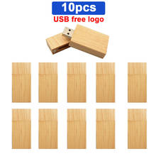 10pcs/lot Customize Wooden LOGO Free USB Pen Drive 4GB 8GB USB 2.0 Stick 16GB 32GB Flash Drive Exquisite Wood Photography Gift 2024 - buy cheap