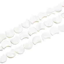 1Strand Natural White Moon Shell Beads Strands Mother of Pearl Shell Beads For jewelry making DIY Accessories, 34 pcs/strand 2024 - buy cheap