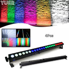 4Pcs/Lot 24x4W LED RGBW 4in1 Led Wall Wash Light 3/6/24/28 Channels DMX512 Led Bar Wash Stage Light Music DJ Disco Party Wedding 2024 - buy cheap