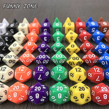 Juego de dados opacos de varios lados, D4, D6, D8, D10, D10 %, D12, D20, mesa acrílica para juego de mesa de fiesta DND RPG, 7 unidades 2024 - compra barato