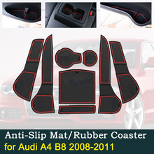 Anti-slip Door Rubber Cup Cushion for Audi A4 B8 2008~2011 2009 2010 8K RS4 S4 S line RS 4 Groove Mats Car Interior Accessories 2024 - buy cheap